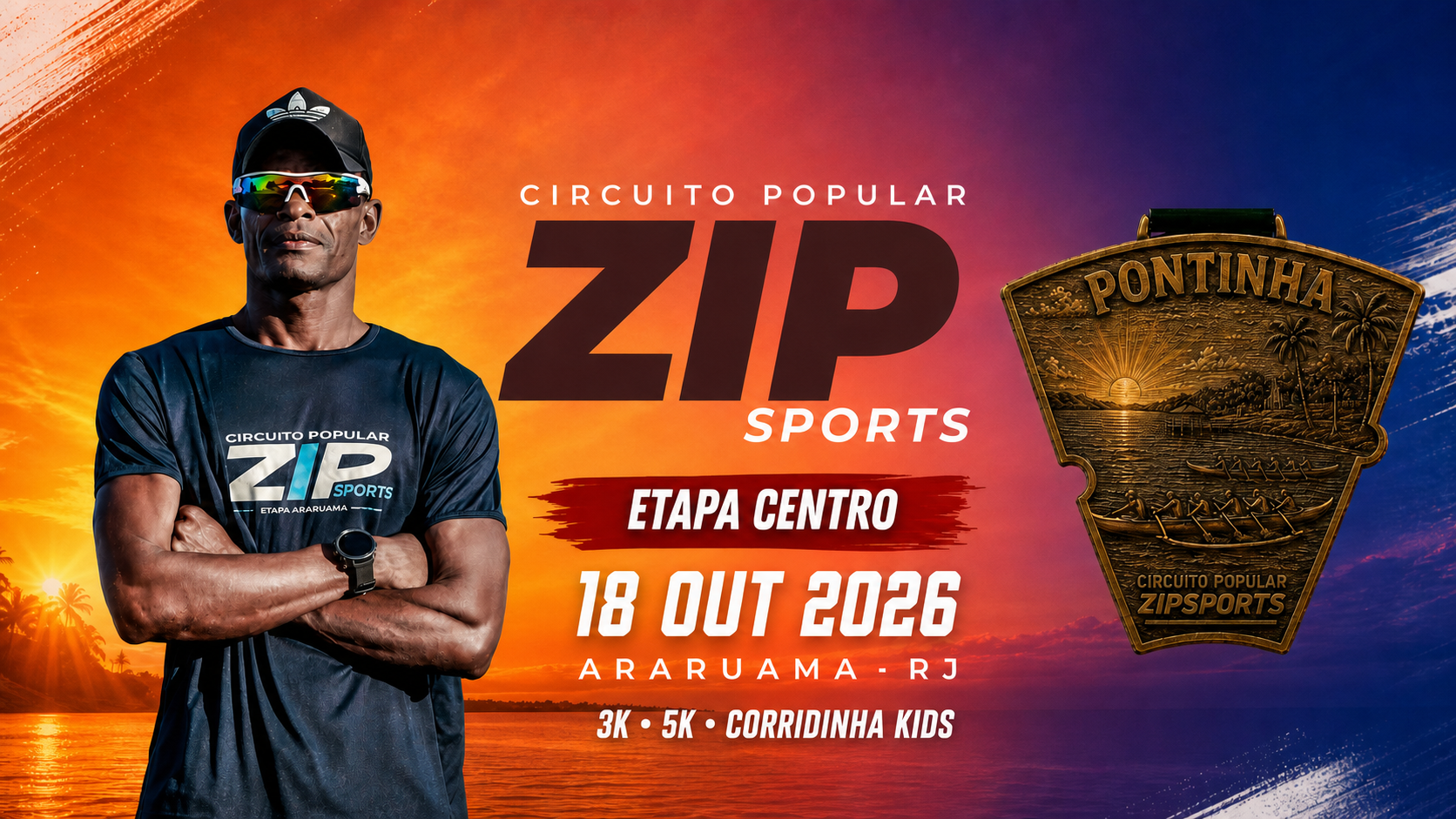 Atletas na Circuito Popular ZIPSPORTS — Etapa Centro